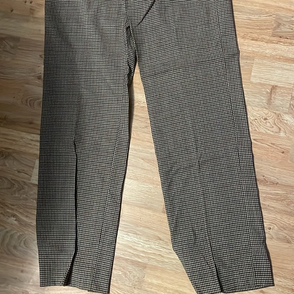 NWT/Banana Republic/Houndstooth straight leg high rise pants/10/brown black/NWT - Picture 6 of 9